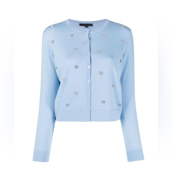 Maje Myperla Embellished Cardigan - Size 3 - Picture 2 of 7